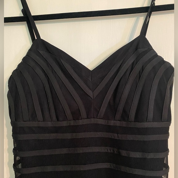 Rue de la Paix Vintage Black mermaid formal gown prom wedding; Size 4 - Picture 5 of 12